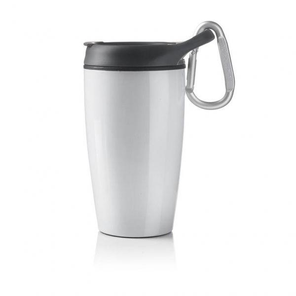 XD Design Termohrnek s karabinou 400 ml, bílý