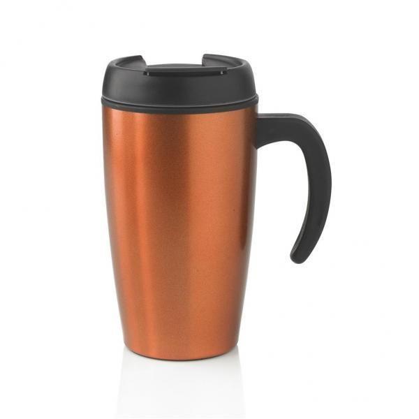 XD Design Termohrnek s uchem 400 ml, oranžový