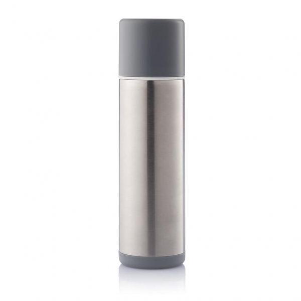 XD Design Termoska TORRE 500 ml šedá/ bílý proužek