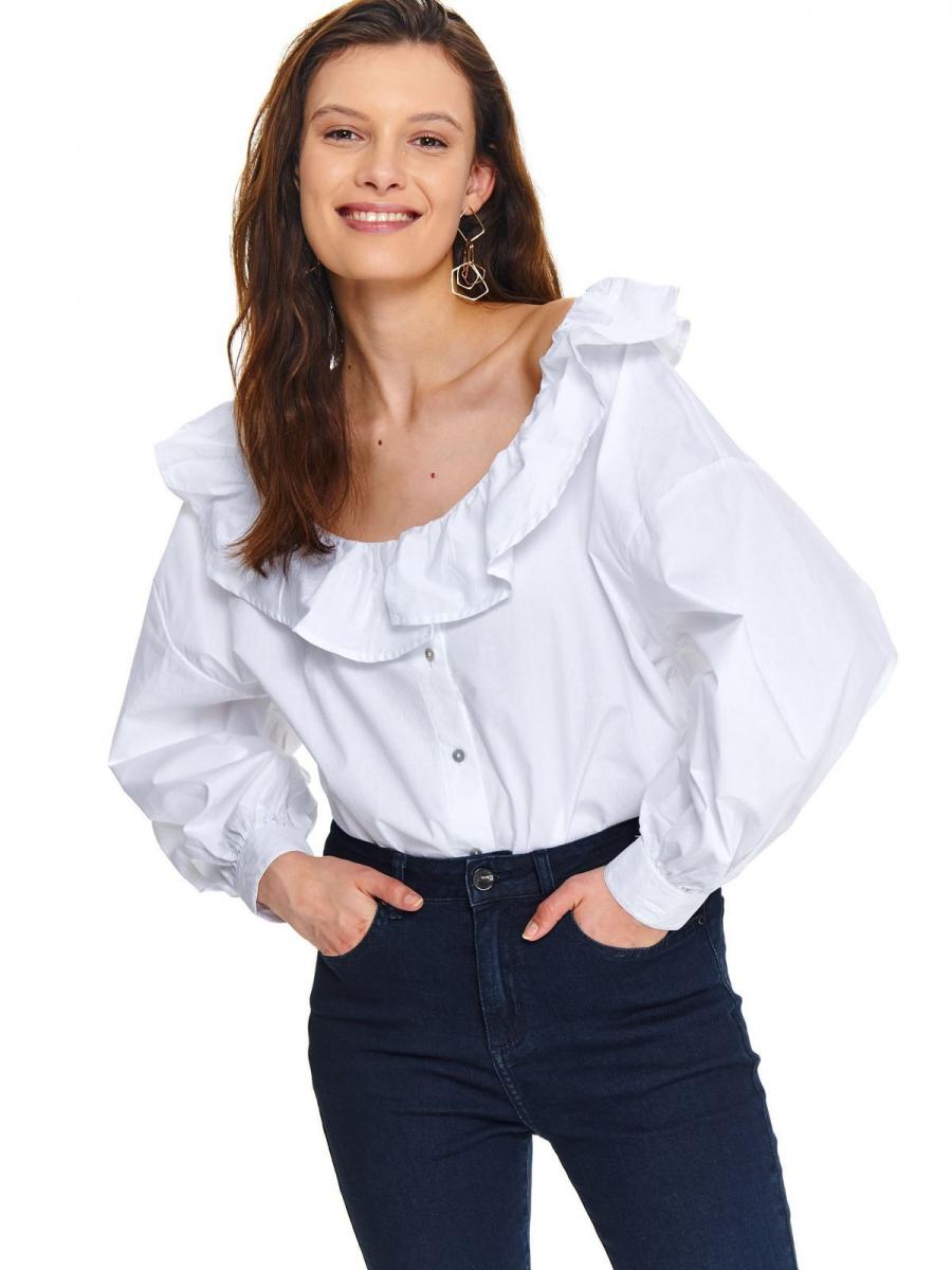 Top Secret Košile VERRAL dámská s dlouhým rukávem - Bílá - velikost 36