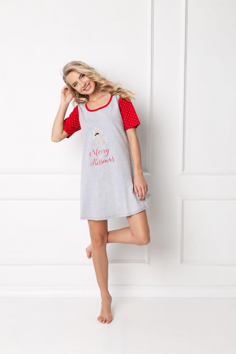 New Design Pyžamo dámské Cookie Grey - Světle šedá - velikost XL