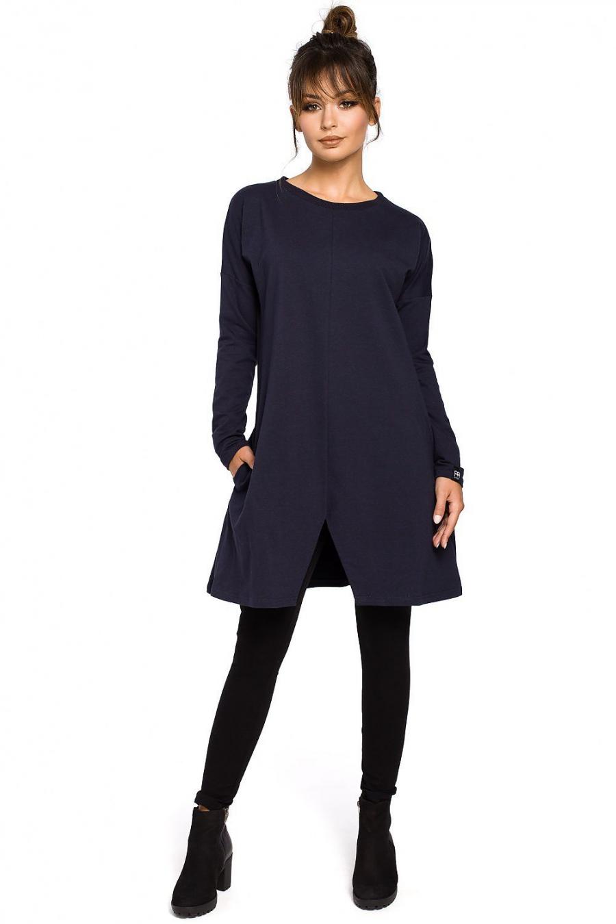 Ostatní značky šaty dámské 104254 - Tmavě modrá - velikost L//XL