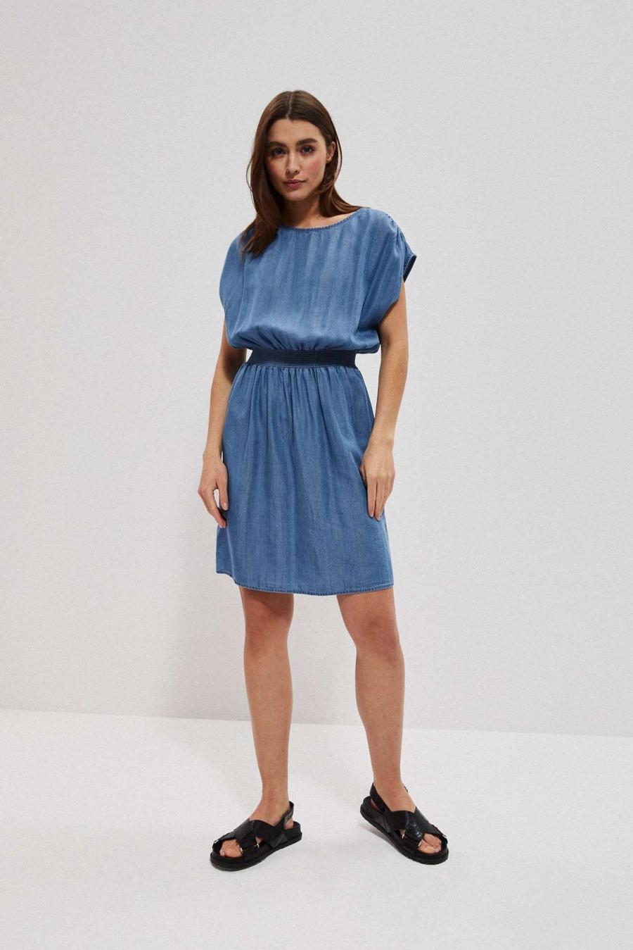 Moodo šaty dámské LEWIN - Modrá - velikost XL
