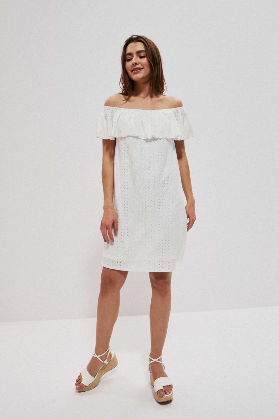 Moodo šaty dámské SINTY - Bílá - velikost L