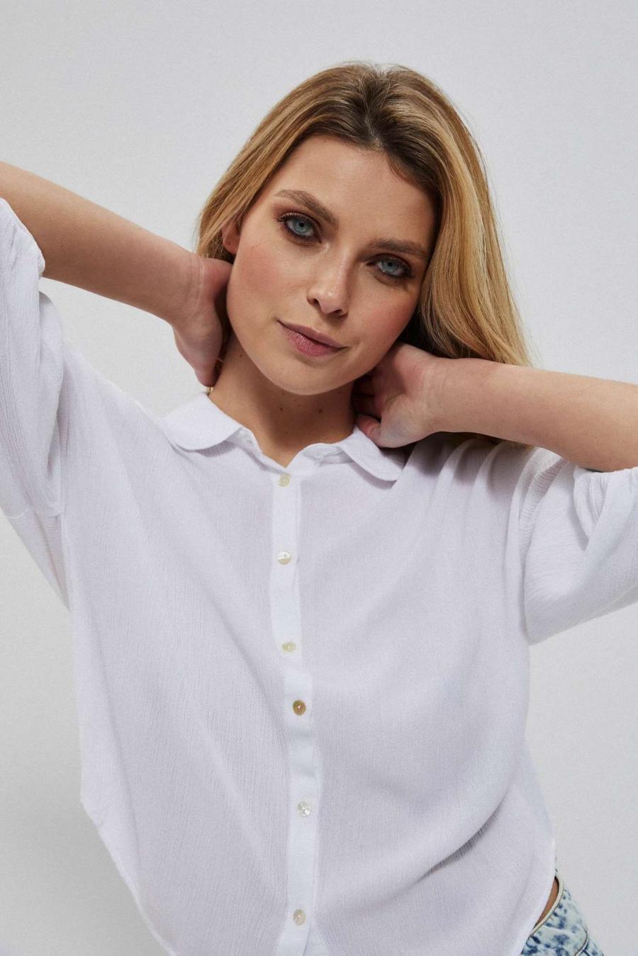 Moodo Košile dámská LINTRE - Bílá - velikost XL