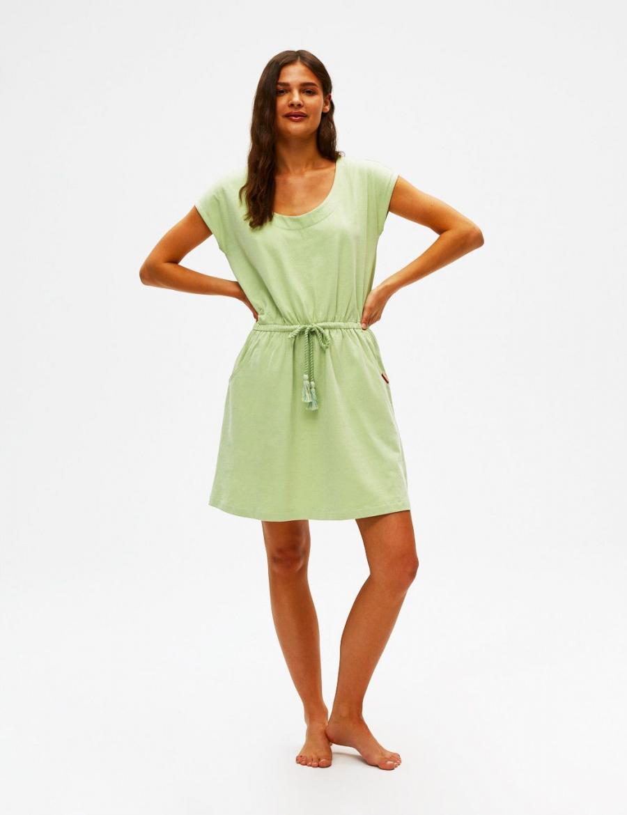 Diverse šaty dámské CLTN 389 - Zelená - velikost S