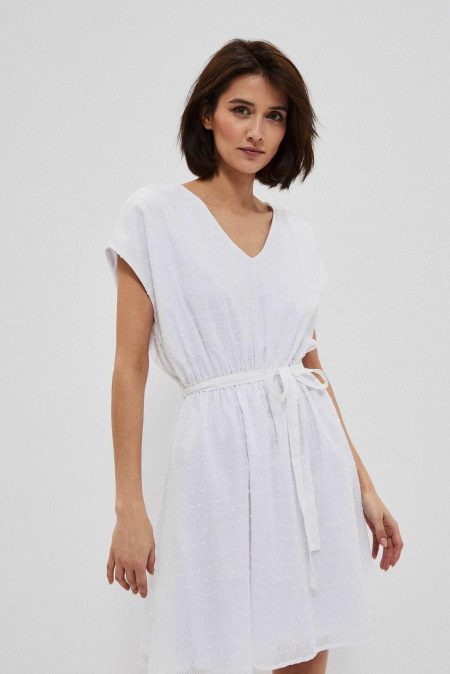 Moodo šaty dámské NINA - Bílá - velikost XS