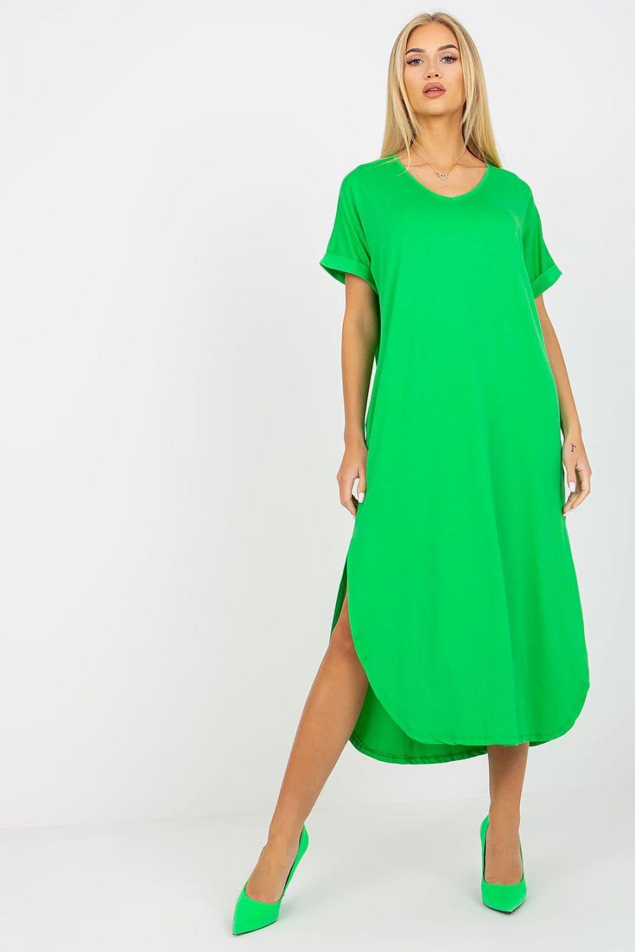 Ostatní značky šaty dámské 167099 - Zelená - velikost S
