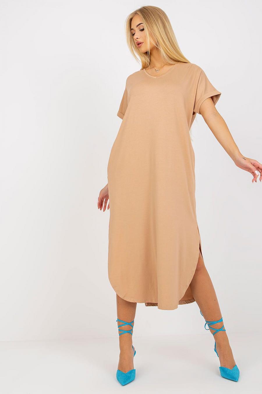 Ostatní značky šaty dámské 167099 - Béžová - velikost L