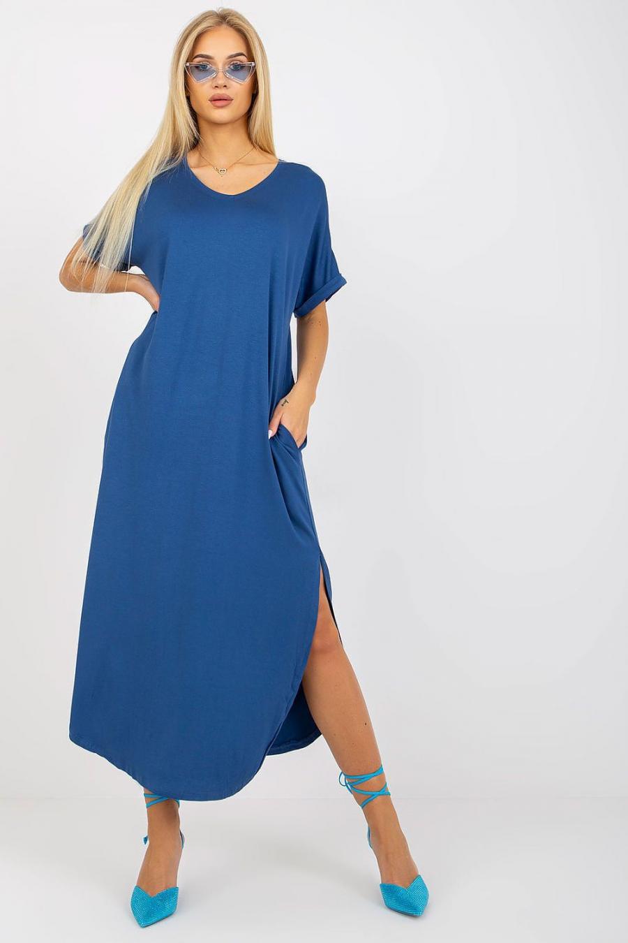 Ostatní značky šaty dámské 167099 - Tmavě modrá - velikost S