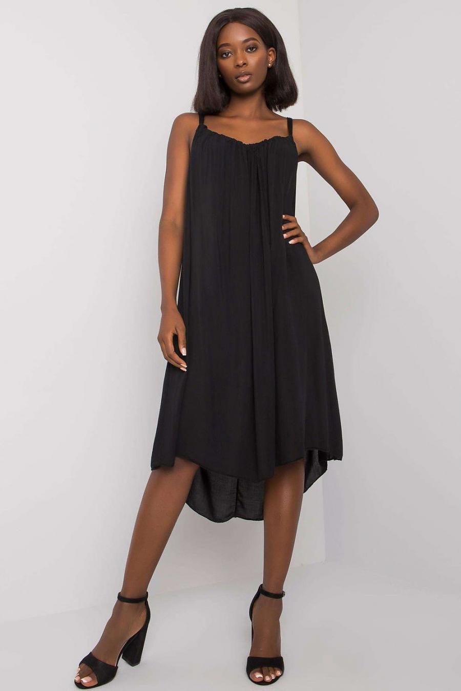 Ostatní značky šaty dámské 165036 - černá - velikost L