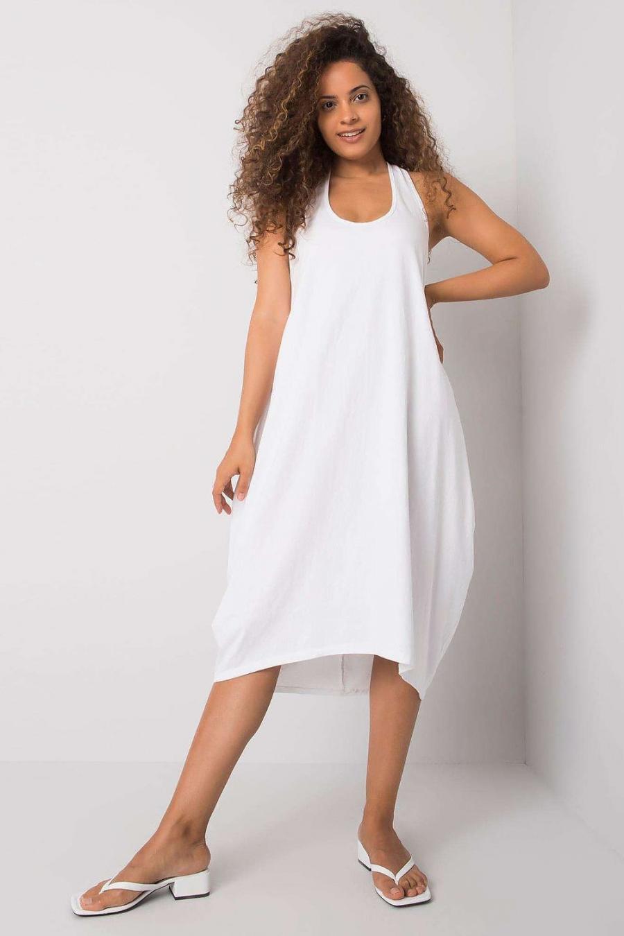 Ostatní značky šaty dámské 166074 - Bílá - velikost S
