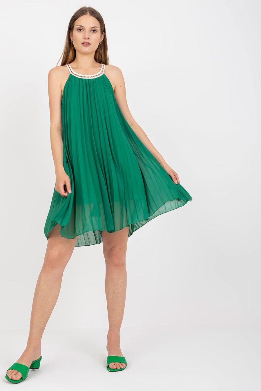 Ostatní značky šaty dámské 167718 - Zelená