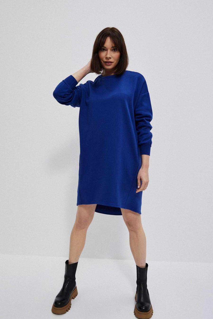 Moodo šaty dámské WUIO - Modrá - velikost L