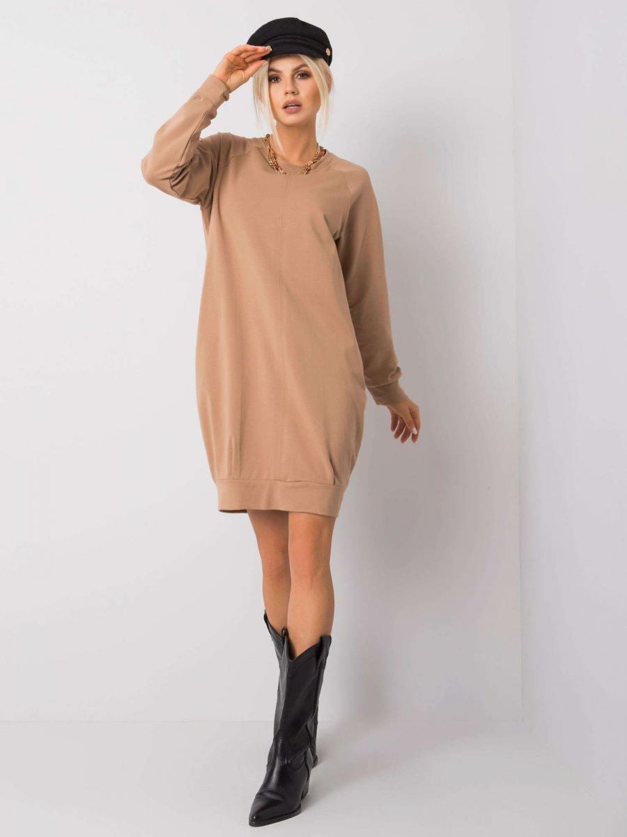 RUE šaty dámské CRISTINE - Béžová - velikost L//XL
