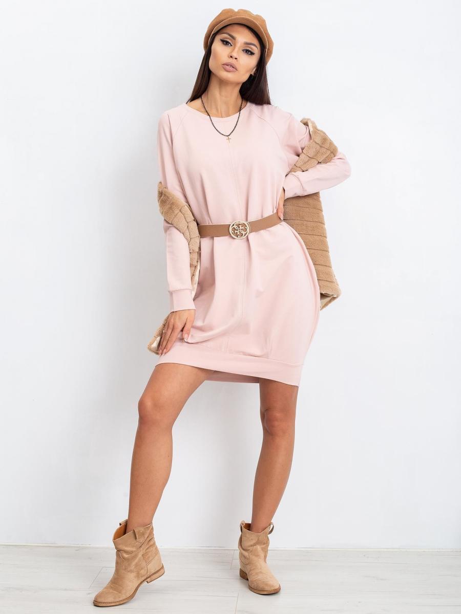 RUE šaty dámské CRISTINE - Světle růžová - velikost L//XL