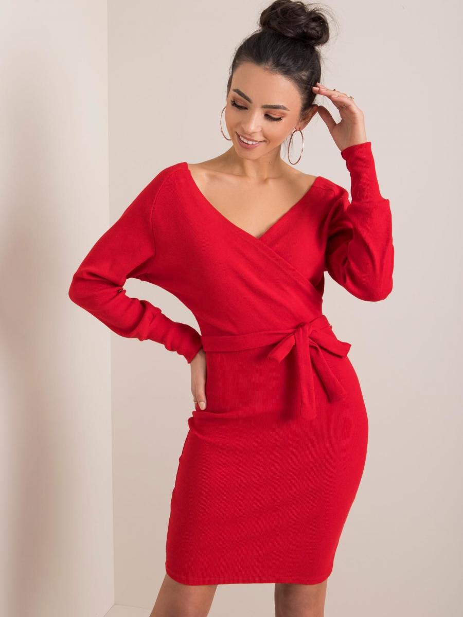 RUE šaty dámské DOLCE - červená - velikost L