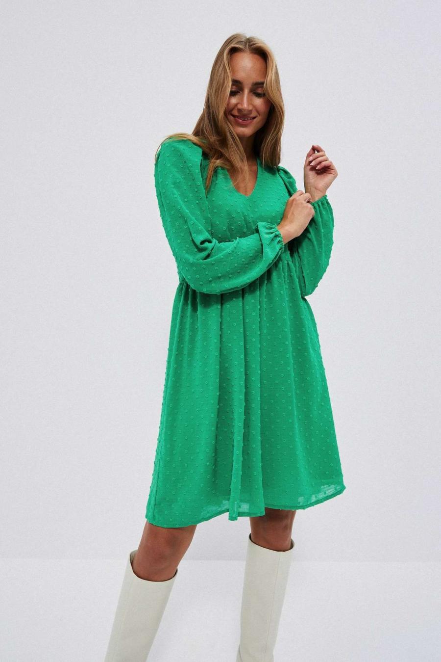 Moodo šaty dámské TREO - Zelená - velikost 36