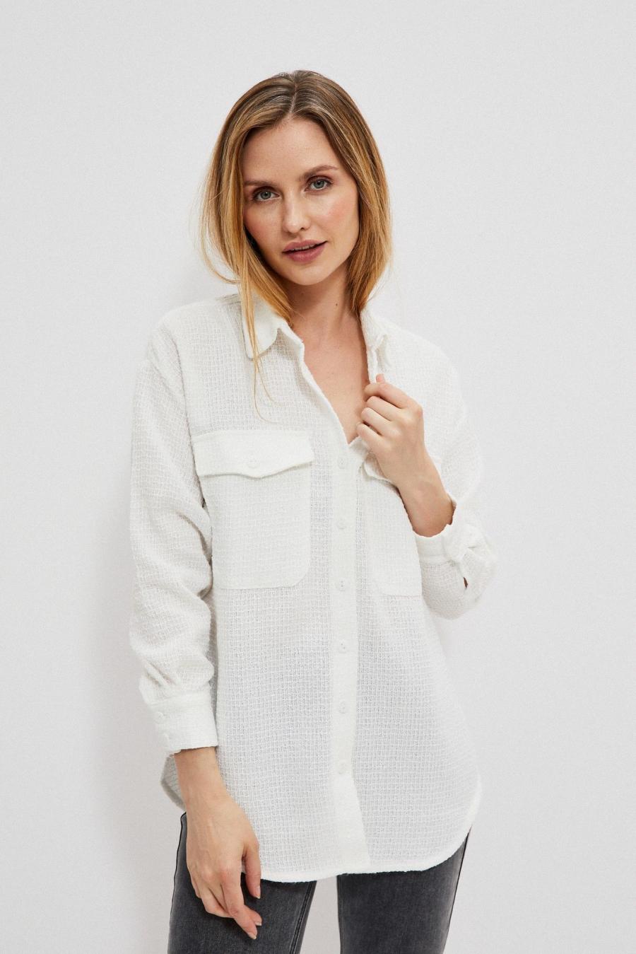 Moodo Košile dámská WIWI - Bílá - velikost L