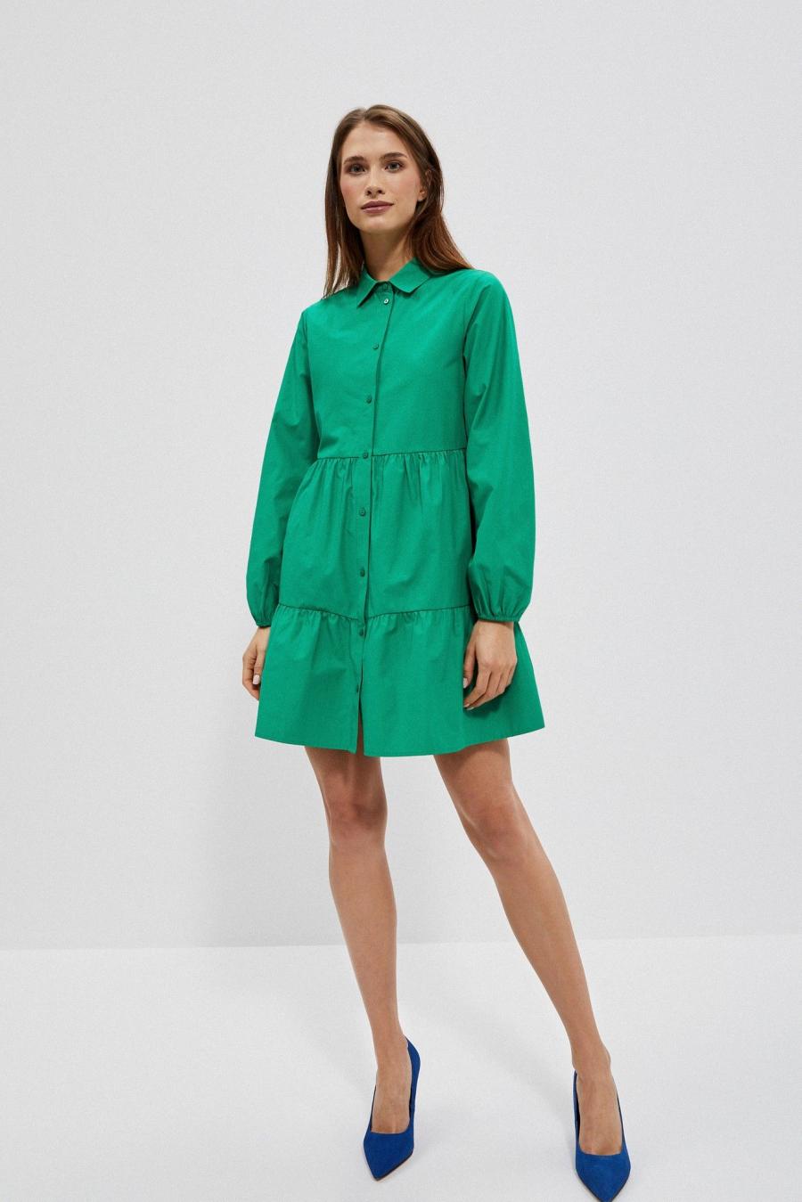 Moodo šaty dámské GEROO - Zelená - velikost XXL