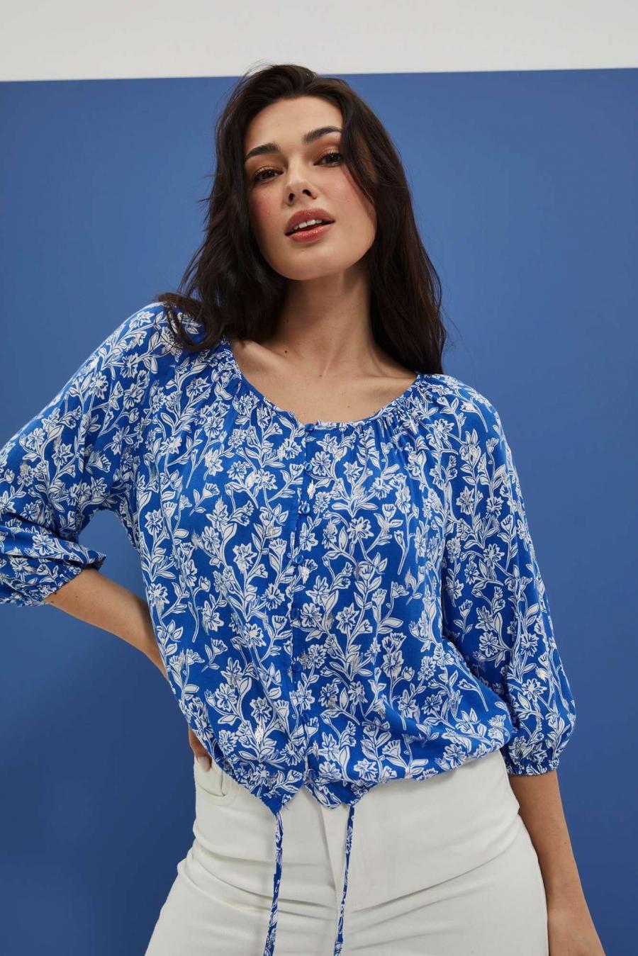 Moodo Košile dámská ERTUI - Modrá - velikost XL