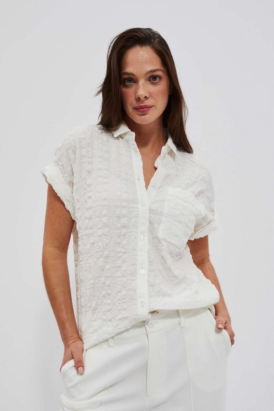 Moodo Košile dámská VIDO - Bílá - velikost S