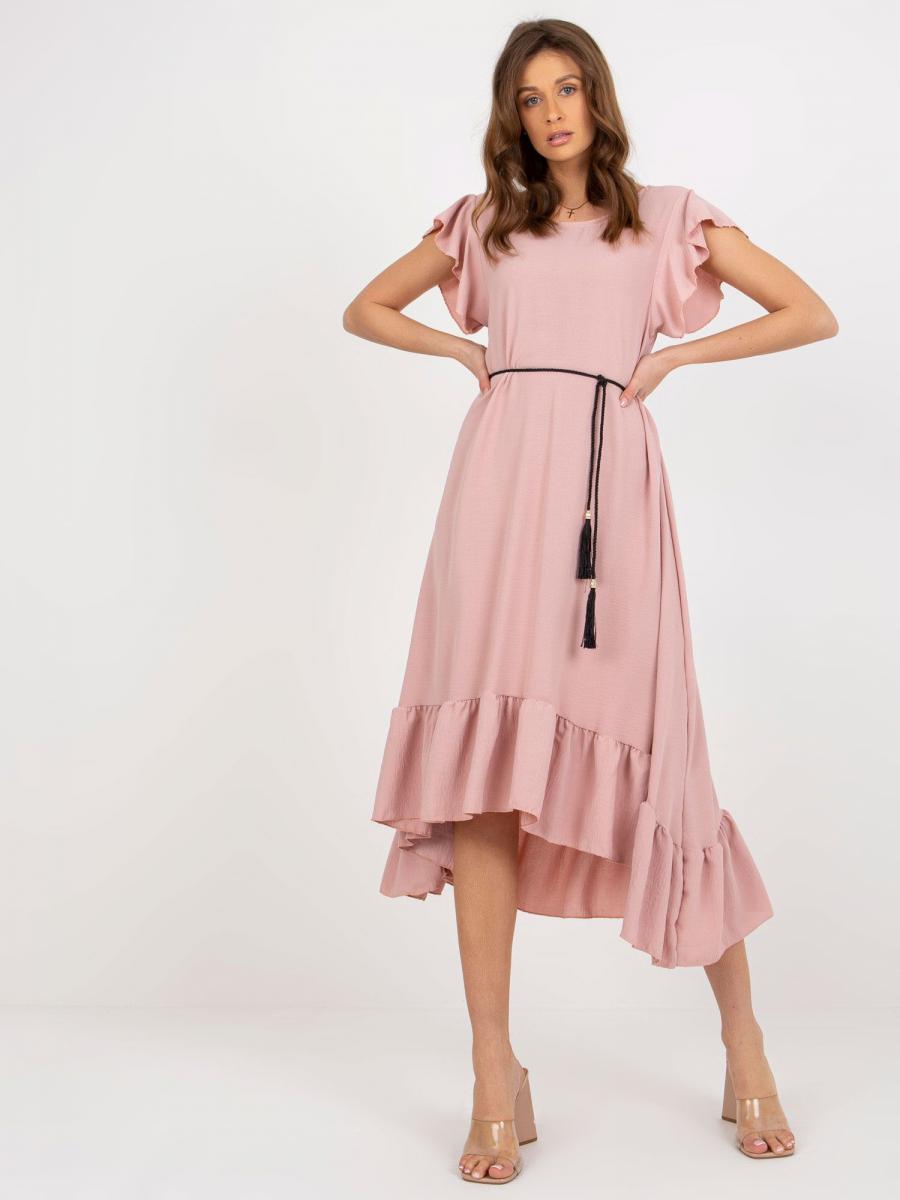 RUE šaty dámské HURT - Světle růžová