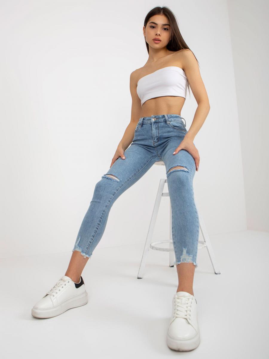 RUE Dámské jeans MONA - Modrá - velikost S
