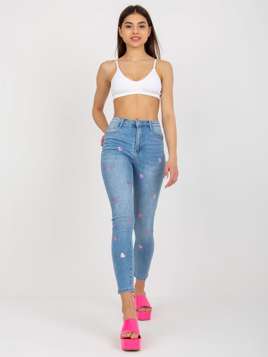 RUE Dámské jeans LOVER - Modrá - velikost XS