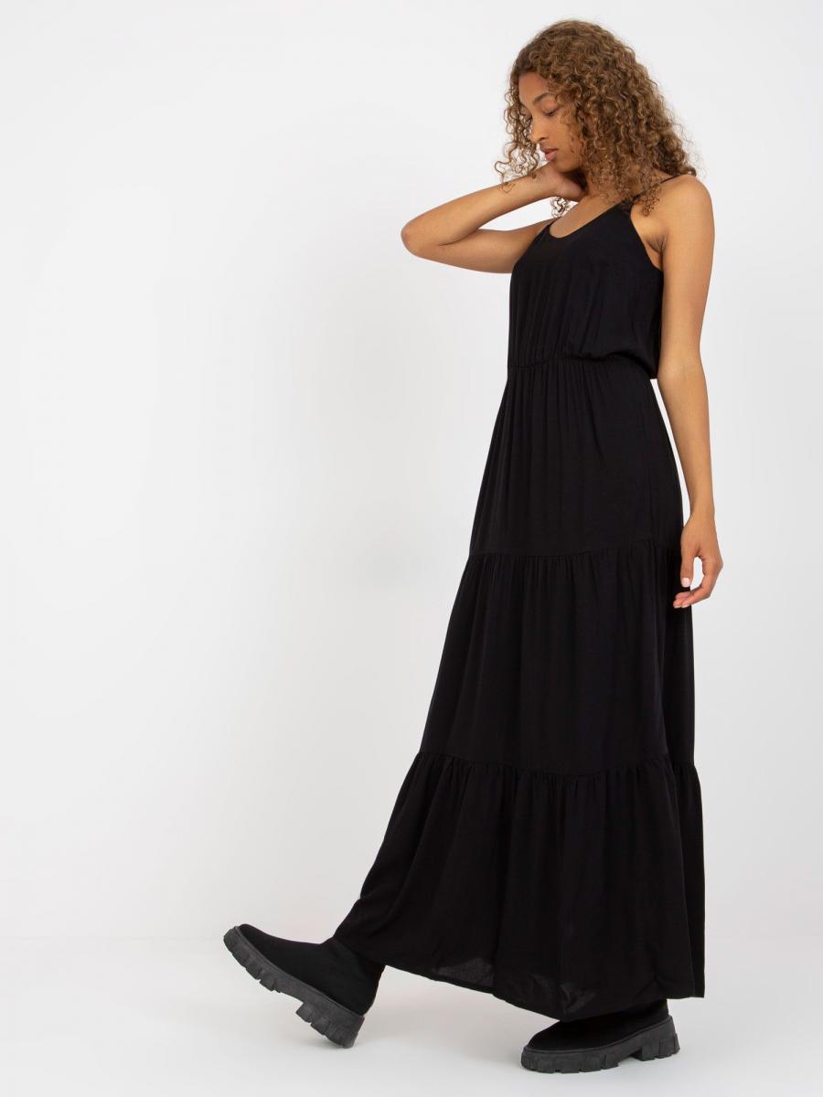 RUE šaty dámské MEEXI - černá - velikost XS