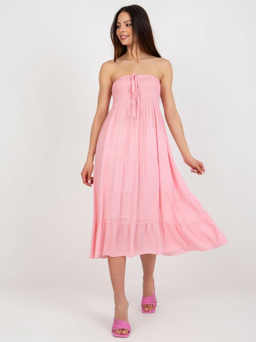 RUE šaty dámské ALLI - Růžová - velikost L//XL