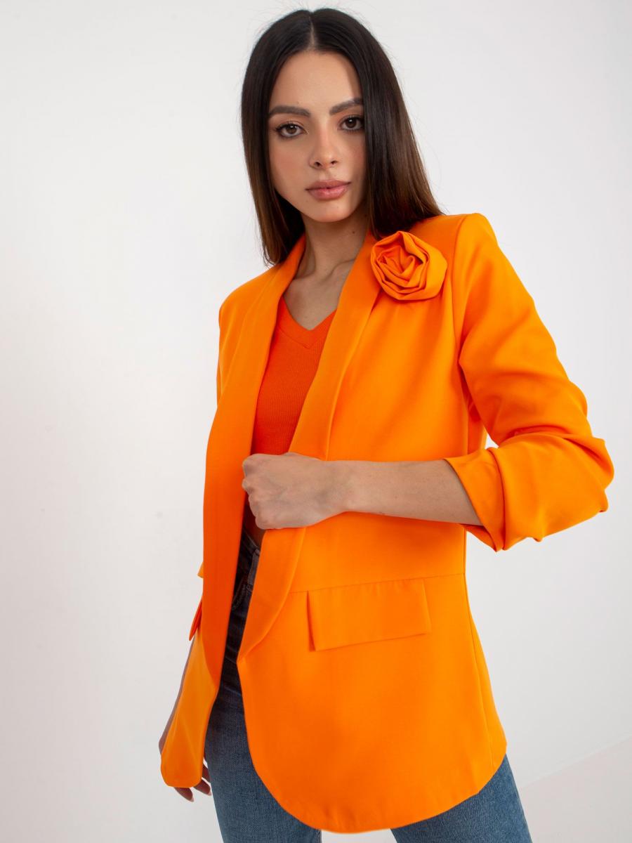 RUE Dámské sako ADRIANA - Oranžová - velikost XL