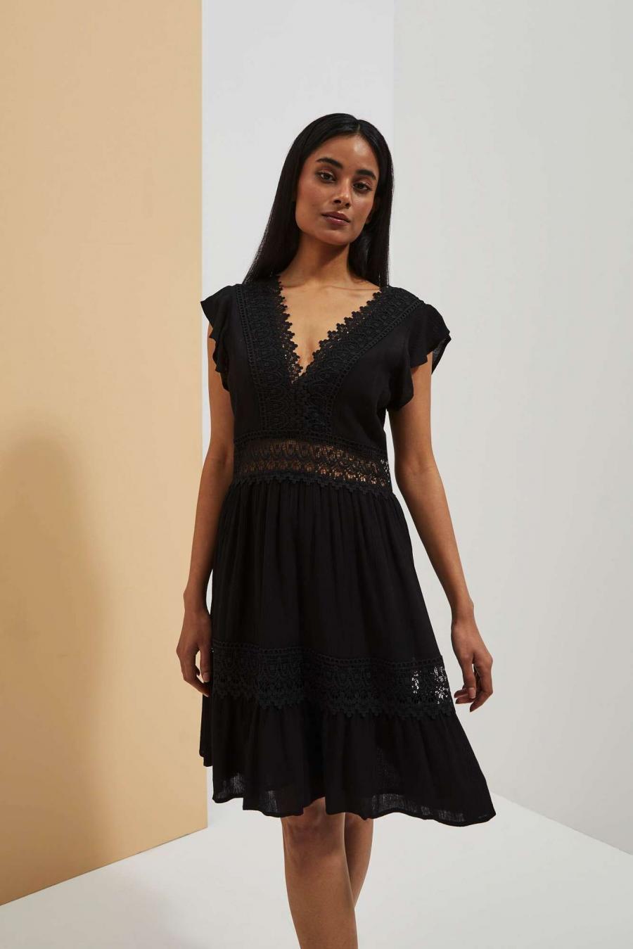 Moodo šaty dámské KARAJ - černá - velikost XS