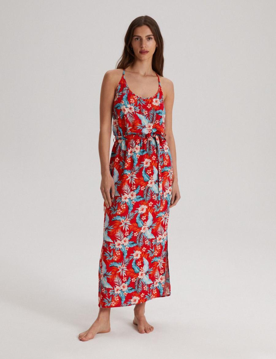 Diverse šaty dámské CLTN 513 - červená - velikost S