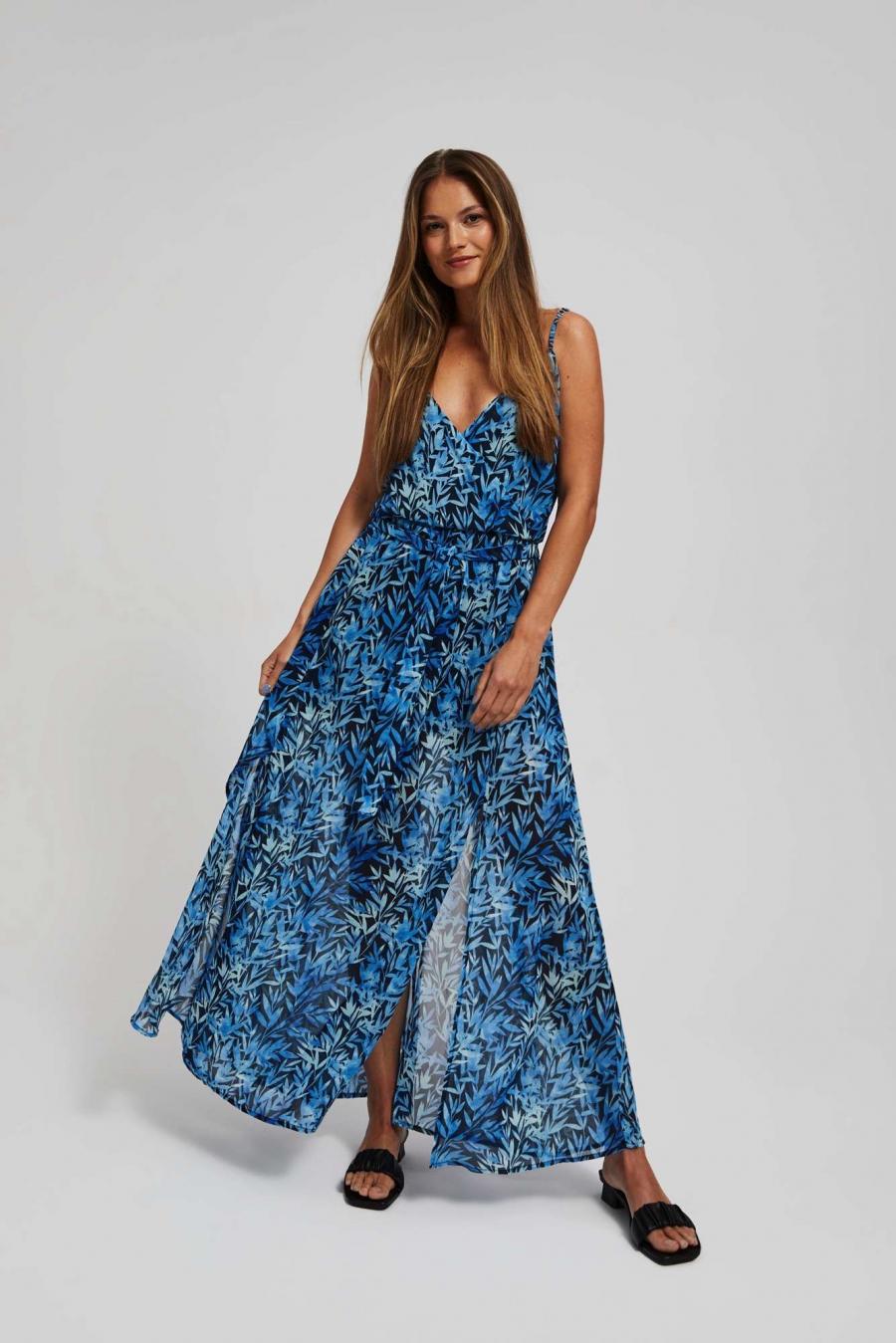 Moodo šaty dámské WRUT - Modrá - velikost XL