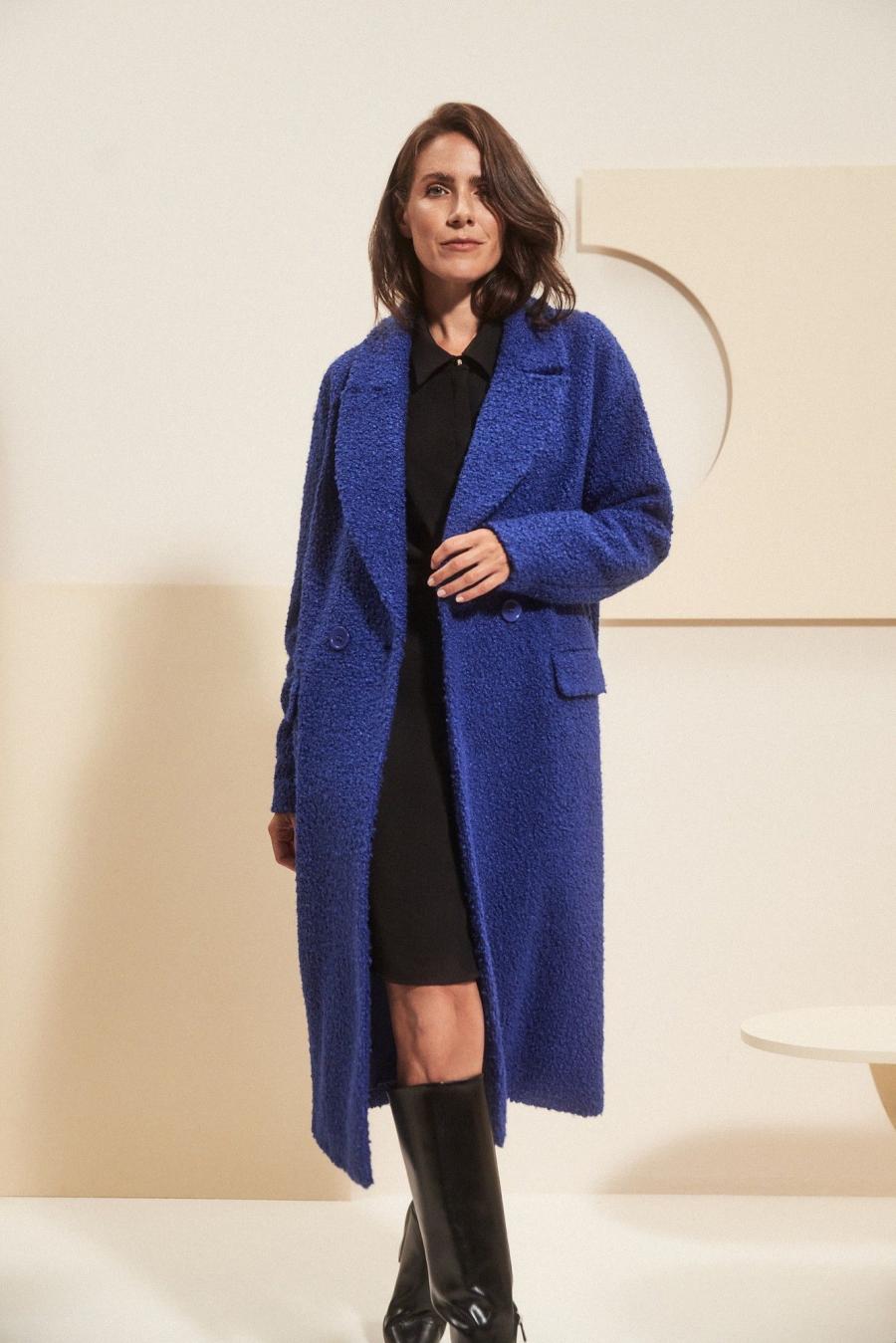 Moodo Kabát dámský BLUUX - Modrá - velikost XL
