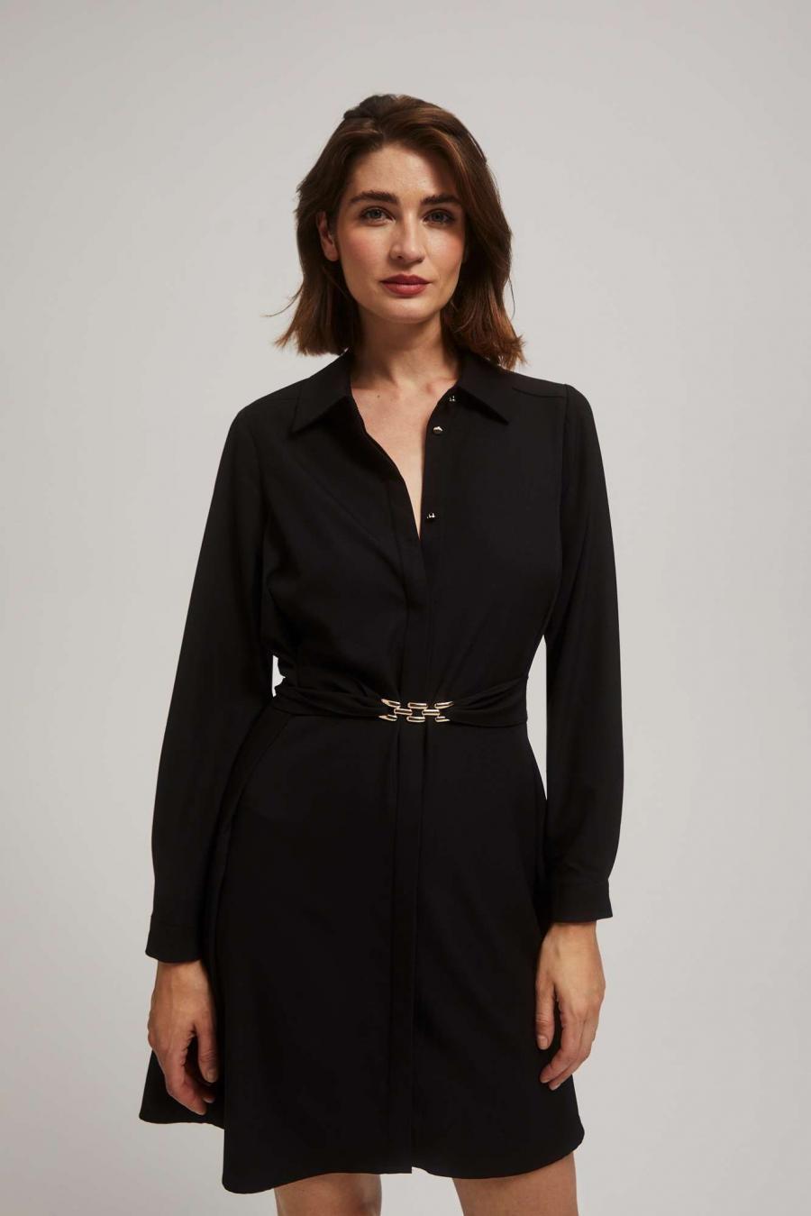 Moodo šaty dámské WRUBL - černá - velikost XL
