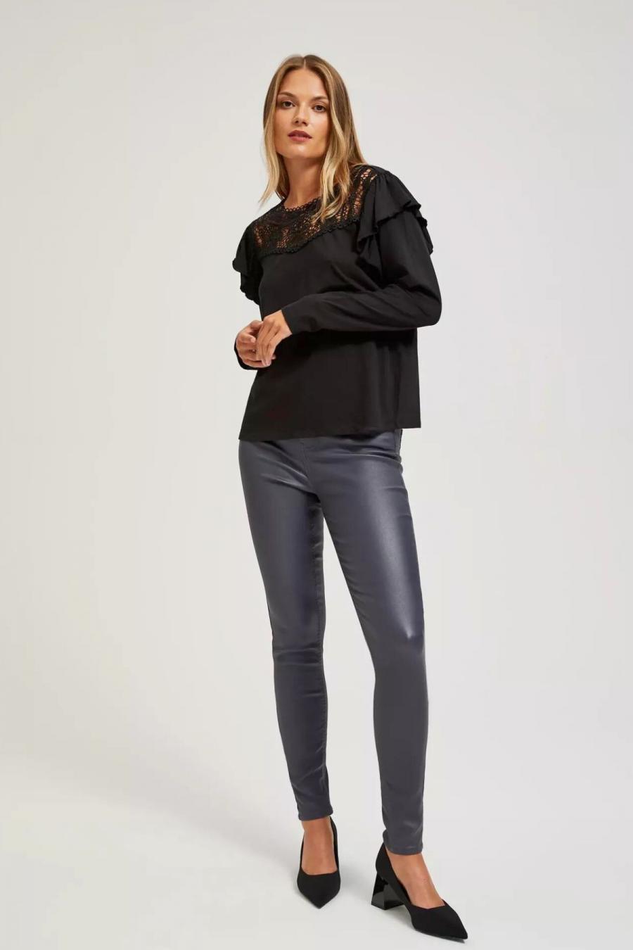 Moodo Kalhoty dámské WOS - šedá - velikost XL