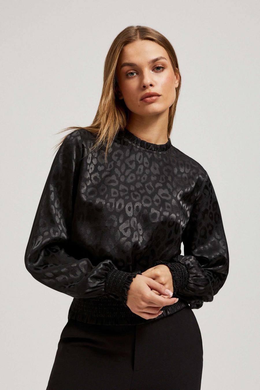 Moodo Košile dámská LUXILL - černá - velikost 40