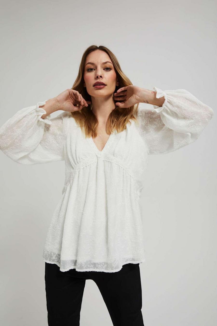 Moodo Košile dámská WIHU - Bílá - velikost XS