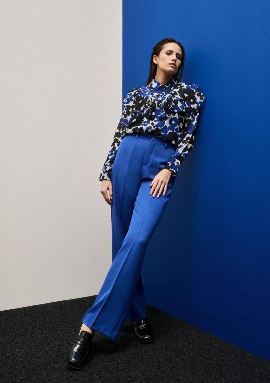 Moodo Kalhoty dámské BLUUT - Modrá - velikost XL