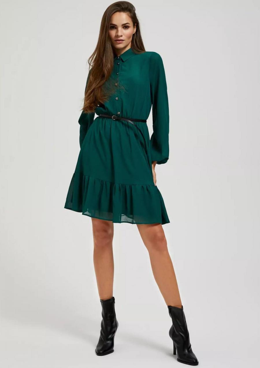Moodo šaty dámské HUTO - Zelená - velikost XL