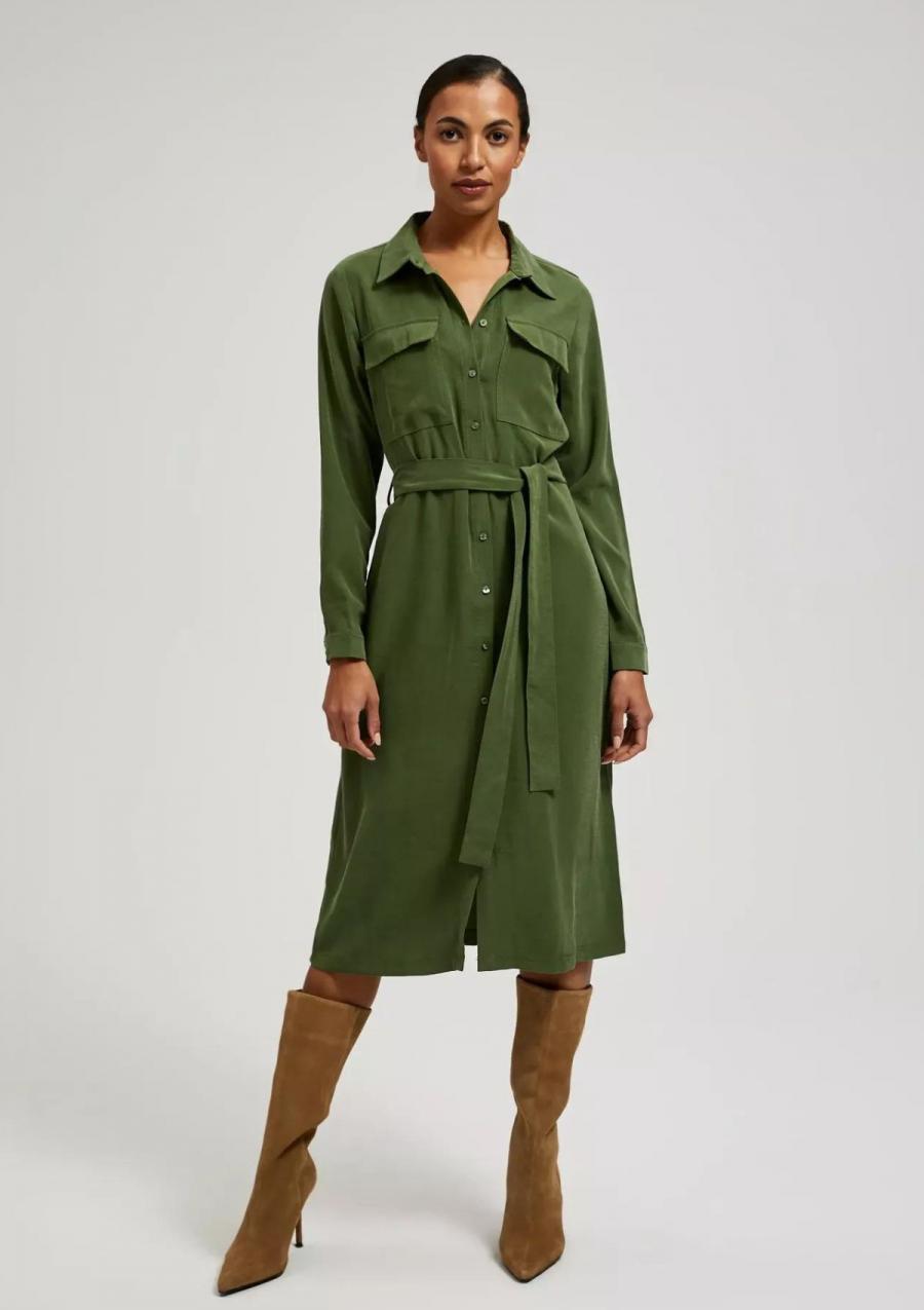 Moodo šaty dámské TIRU - Zelená - velikost 42