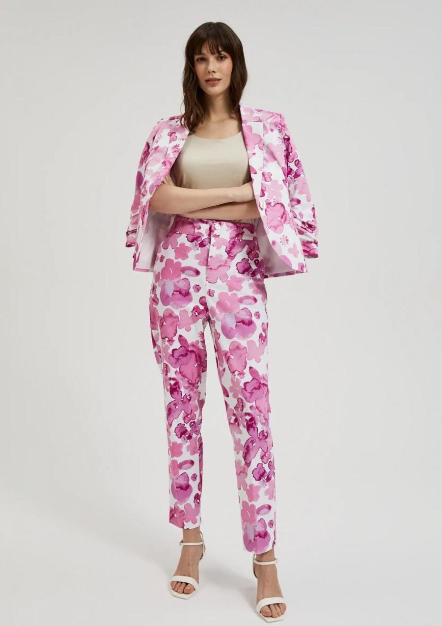 Moodo Kalhoty dámské FLURR - Růžová - velikost XS