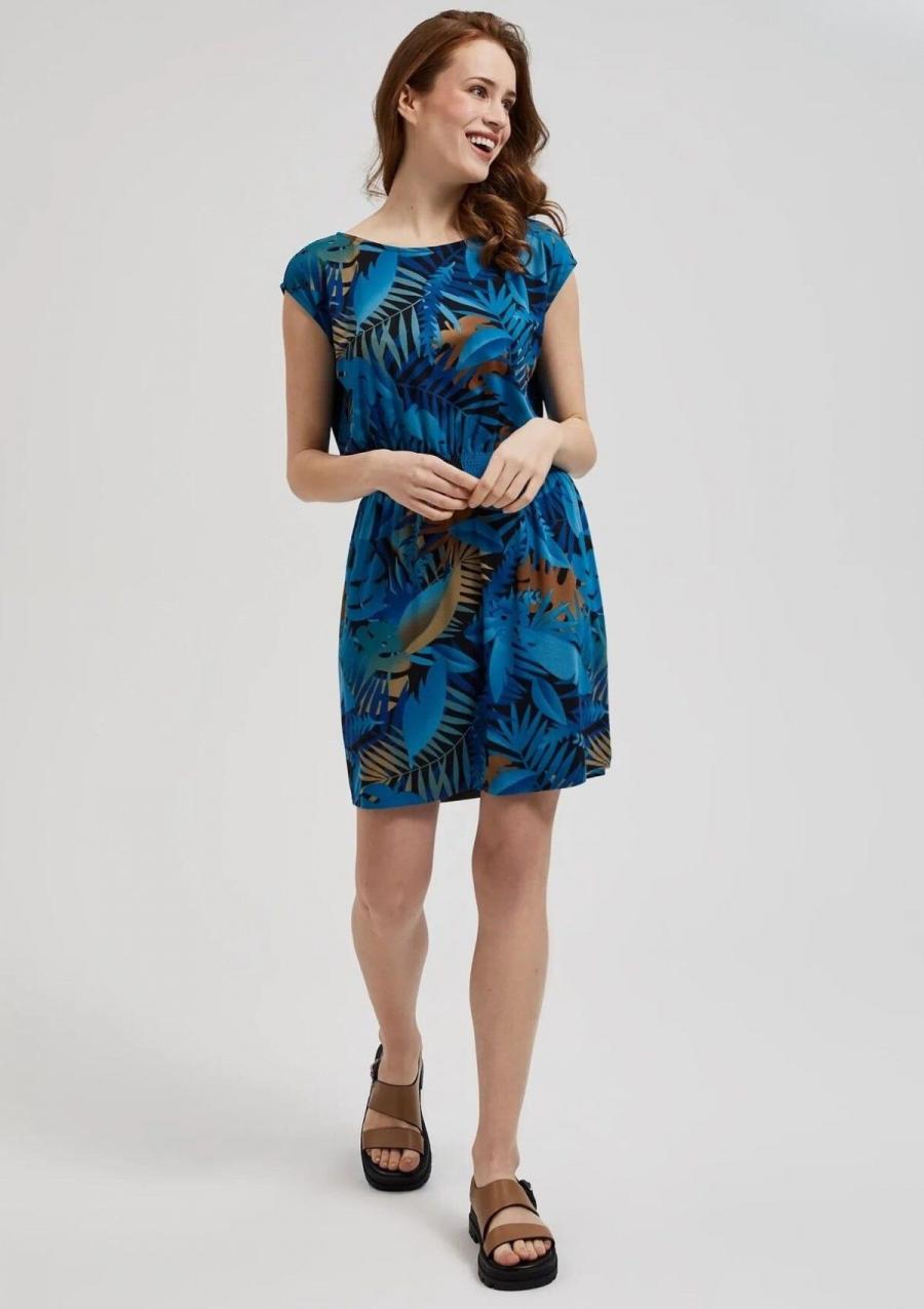 Moodo šaty dámské OPTO - Modrá - velikost XS