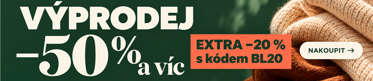 Výprodej −50 % a víc a extra sleva 20 % s kódem BL20. Nakoupit výhodně.