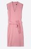 Šaty dámské růžové bez rukávu