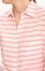 Košile dámská růžová s proužky dlouhý rukáv