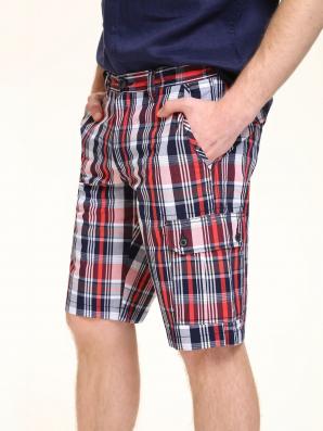 Kraťasy pánské pruhované z bavlny