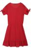Šaty dámské červené s krátkým rukávem